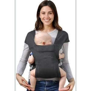 New Momtory Baby Wrap Carrier (7-25lbs) Cozy Newborn Sling Model# YM019 (Gray)